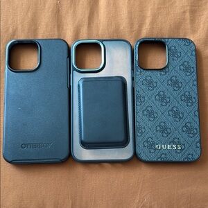 OtterBox and GUESS Black Phone Cases
